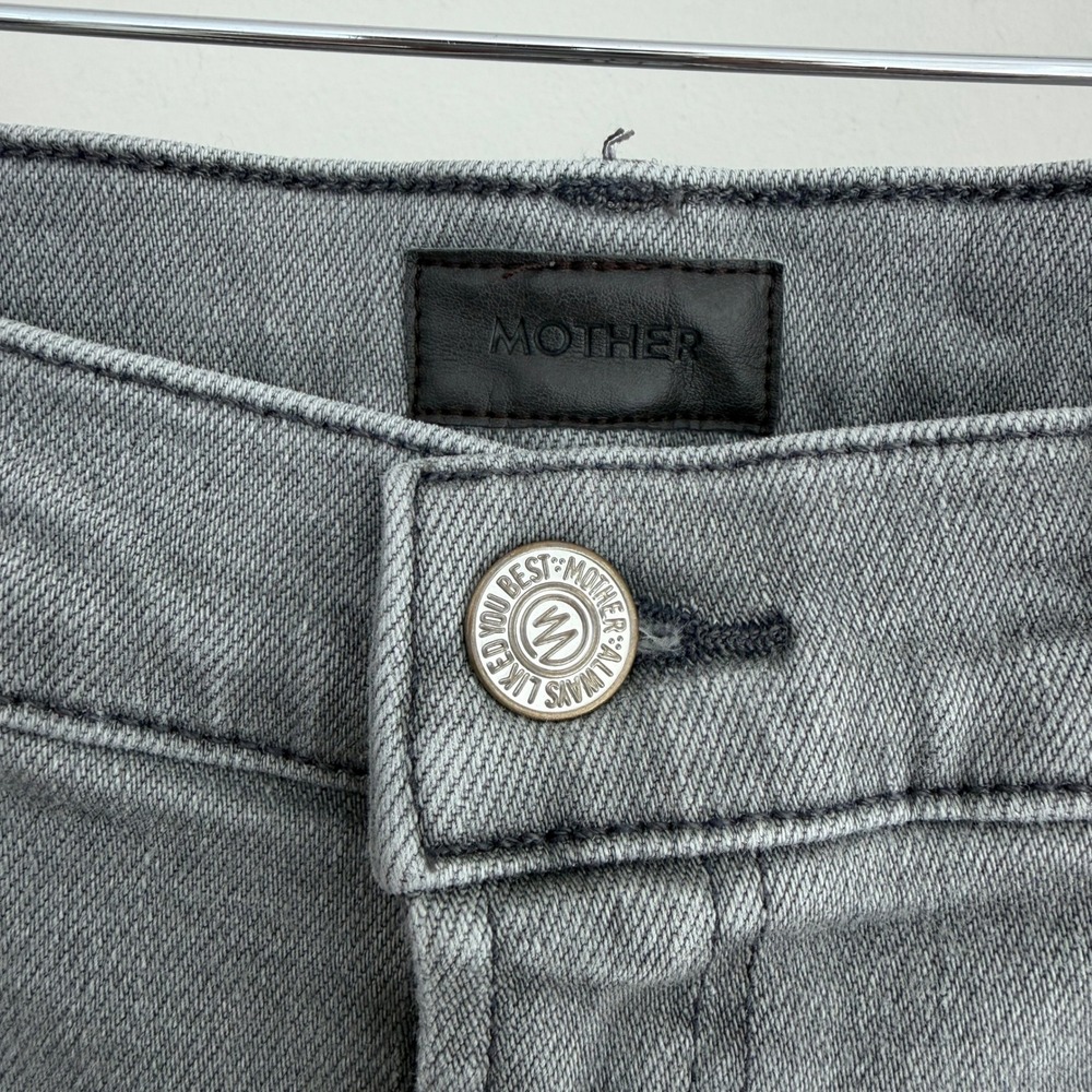 MOTHER Jeans Women 27 Gray The Dodger Flood Wide Leg in Noted - Picture 12 of 13